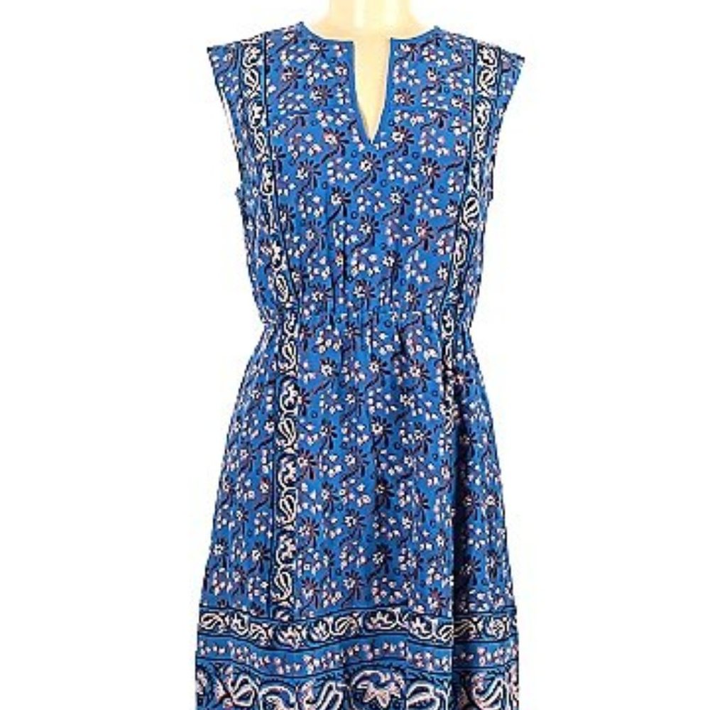 J. Crew Blue Floral Dress - Size 2